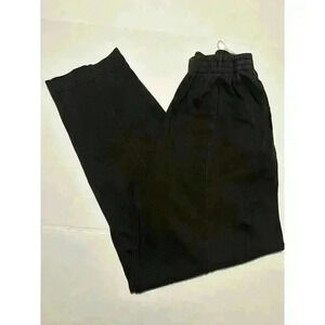 John Bull Black Jogger Pants Size Small Front Inseam Detail With Pockets Vintage